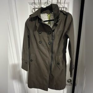 Soia kyo military green trench coat women’s medium